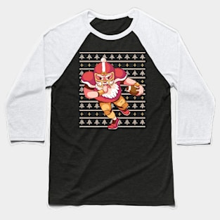 Santa Football Baseball T-Shirt